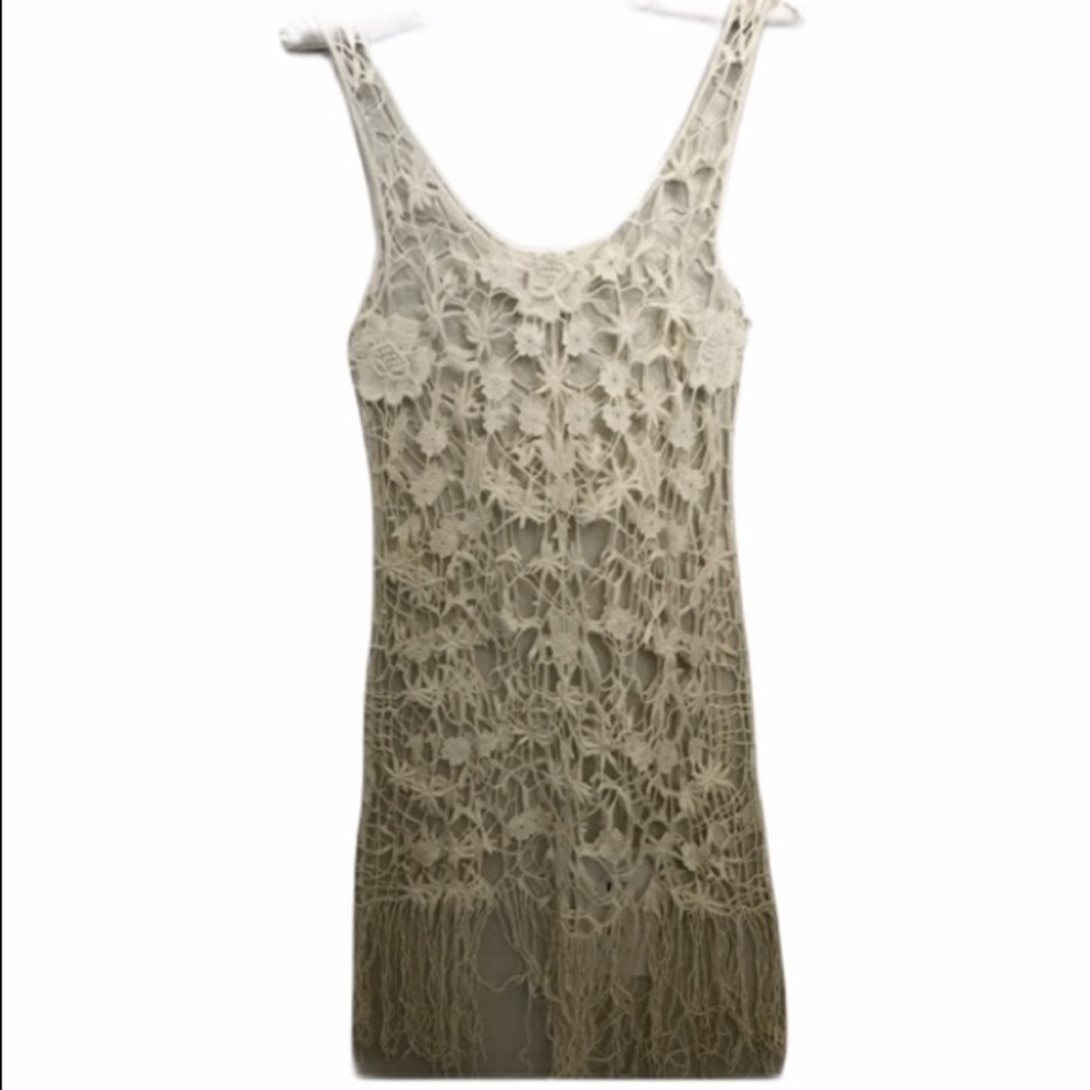 Intimately Free People Floral Crocheted Top